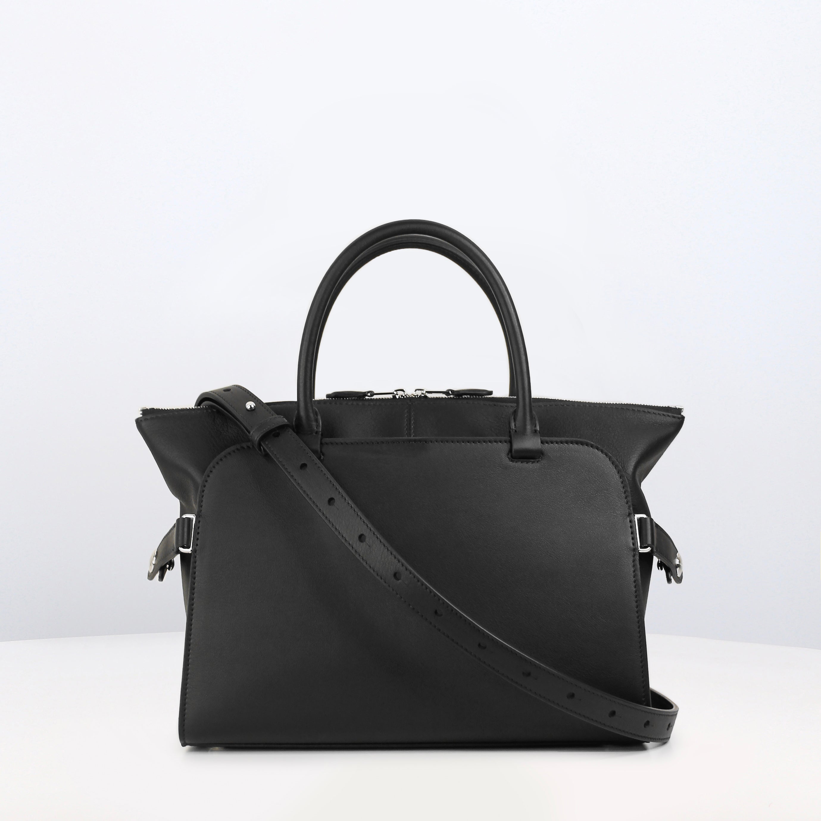 SAC À MAIN EN CUIR SEPTIÈME PM NOIR