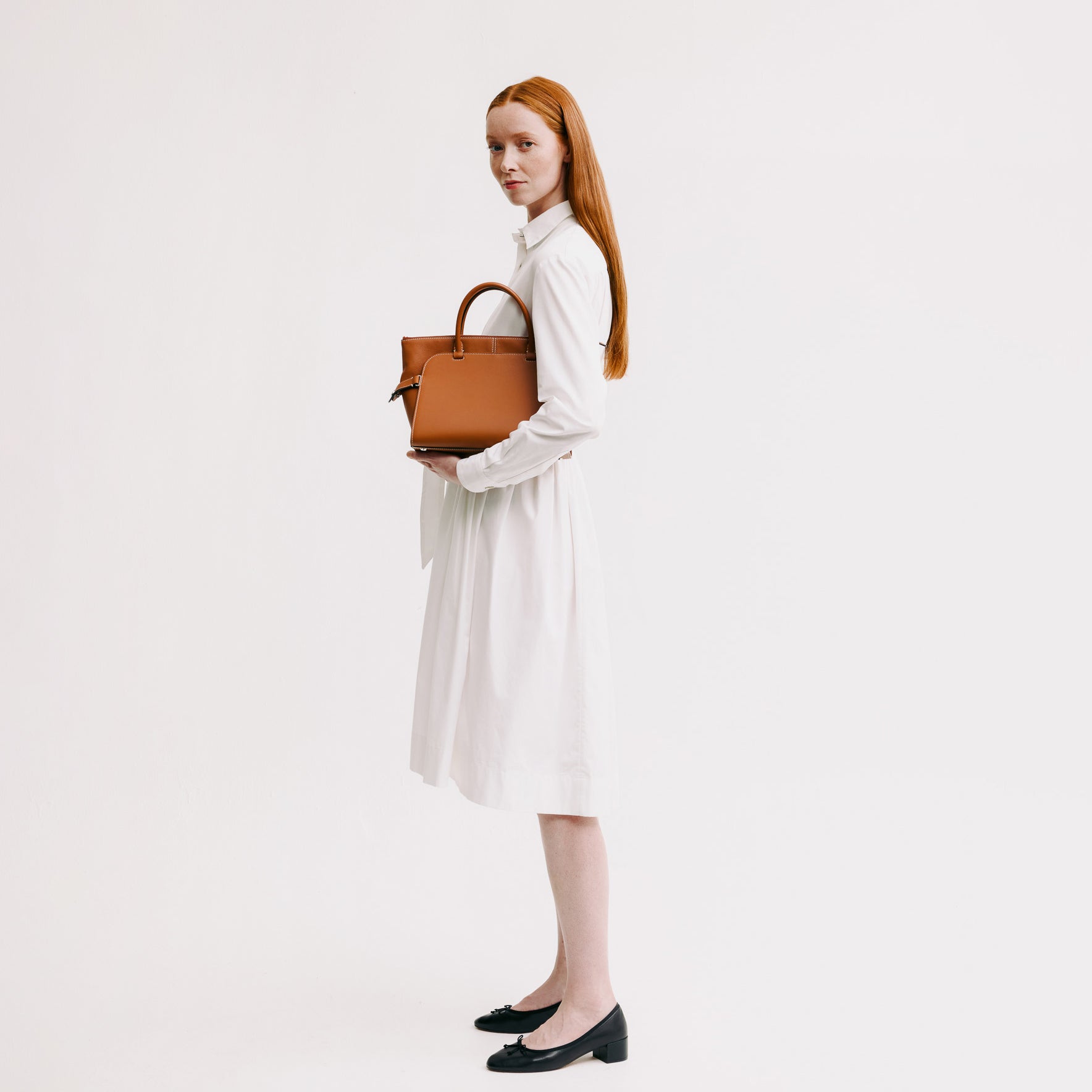 SAC À MAIN EN CUIR SEPTIÈME PM GOLD