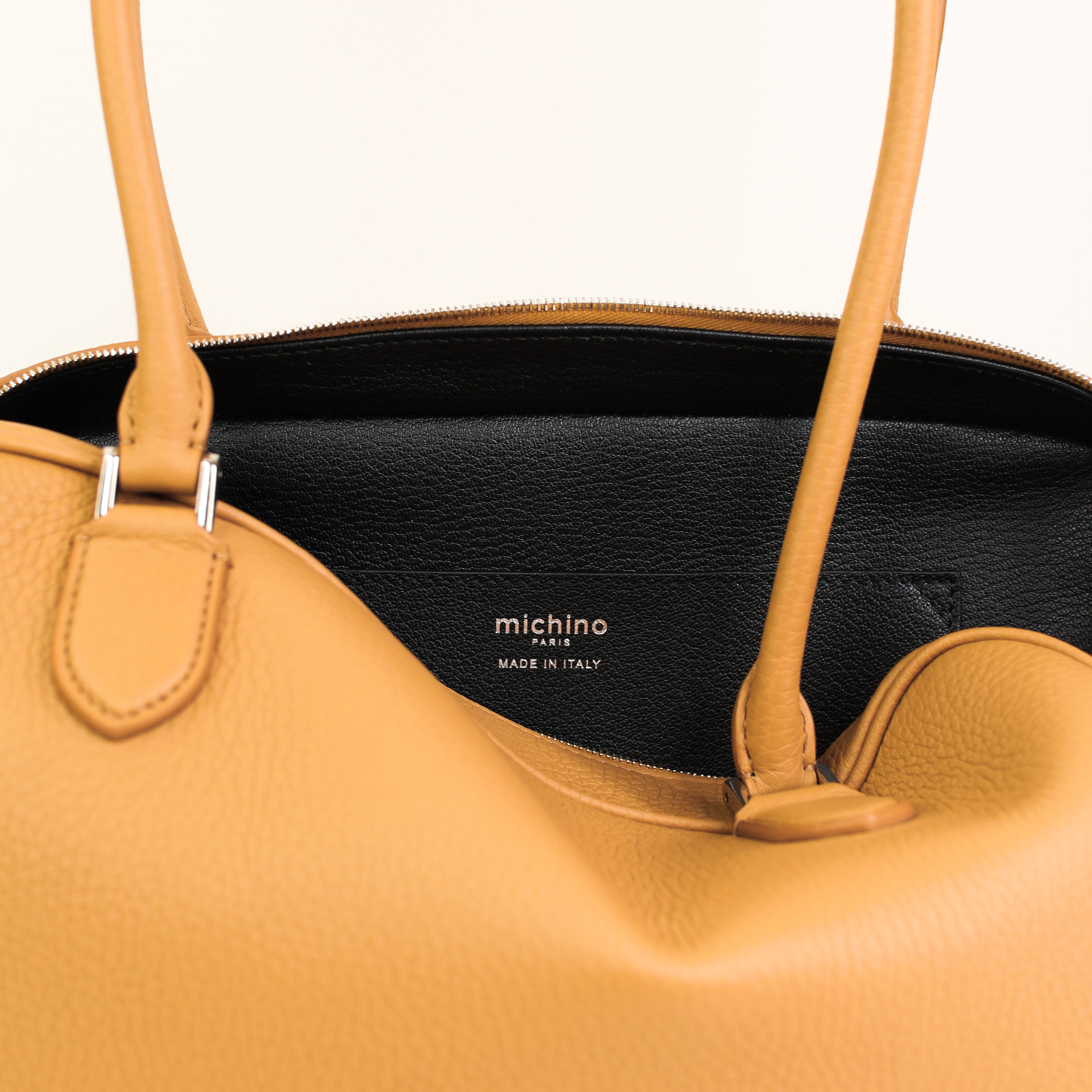 SAC À MAIN EN CUIR BOSTON TUILERIES PM BISCOTTO